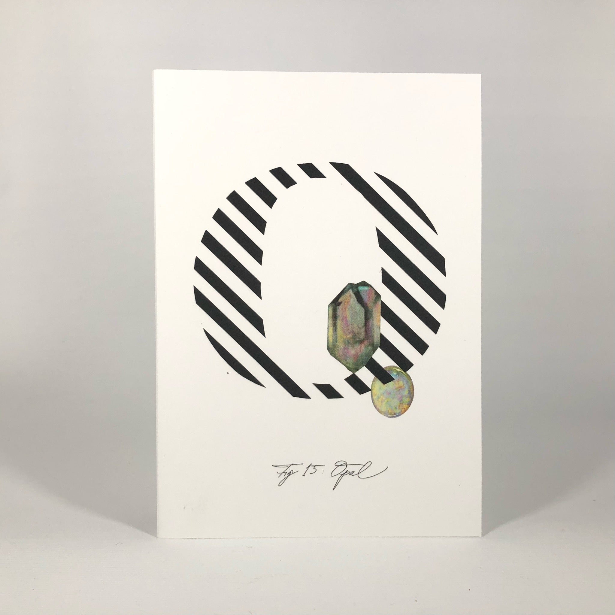 Gemstone Alphabet O Greeting Card
