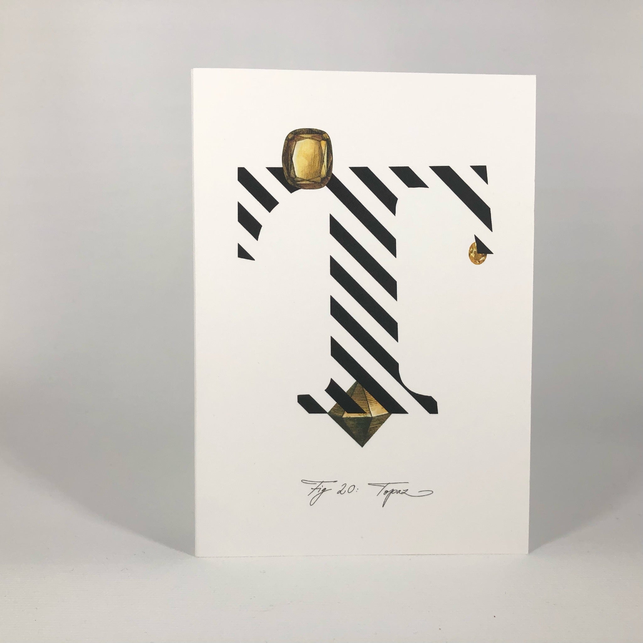 Gemstone Alphabet T Greeting Card