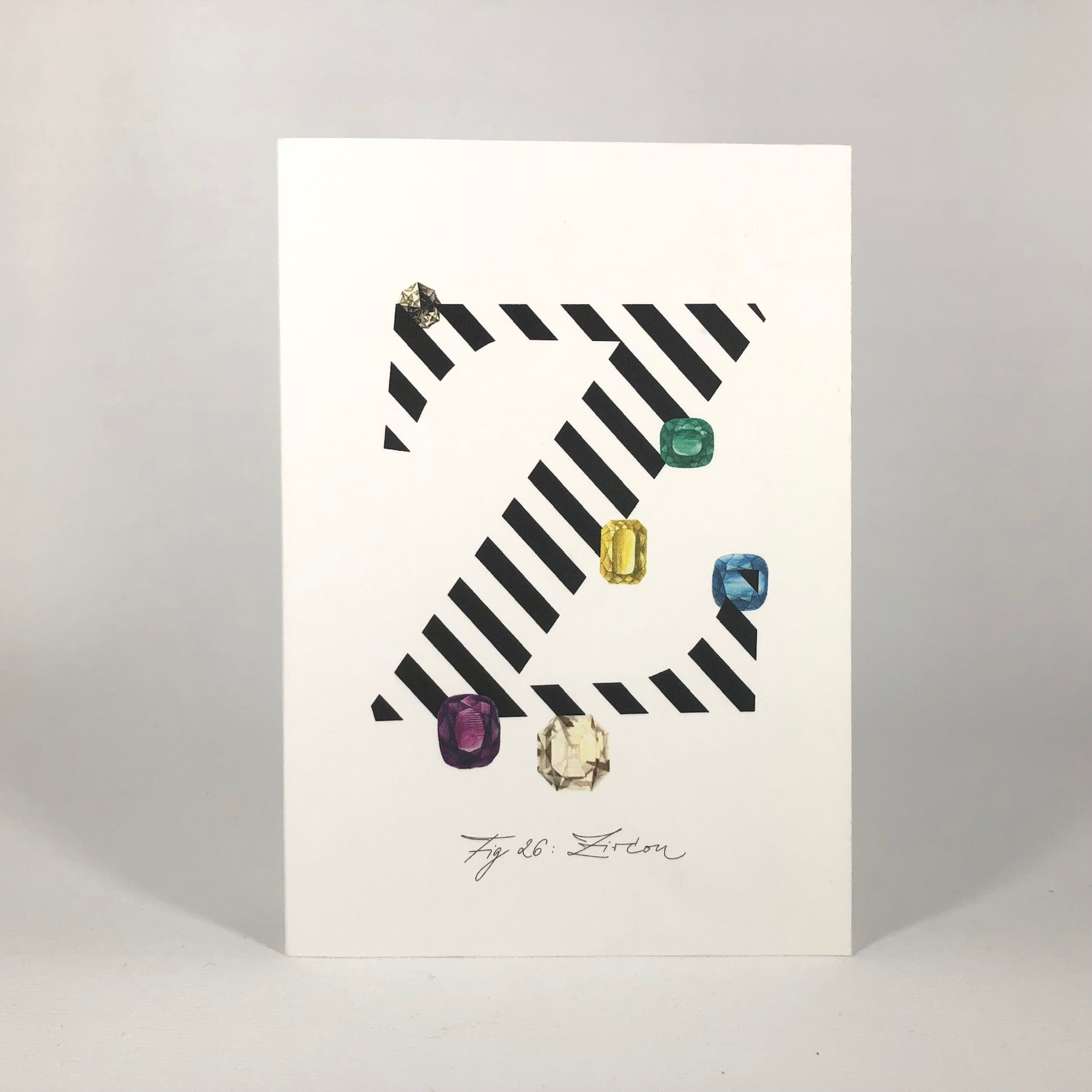 Gemstone Alphabet Z Greeting Card