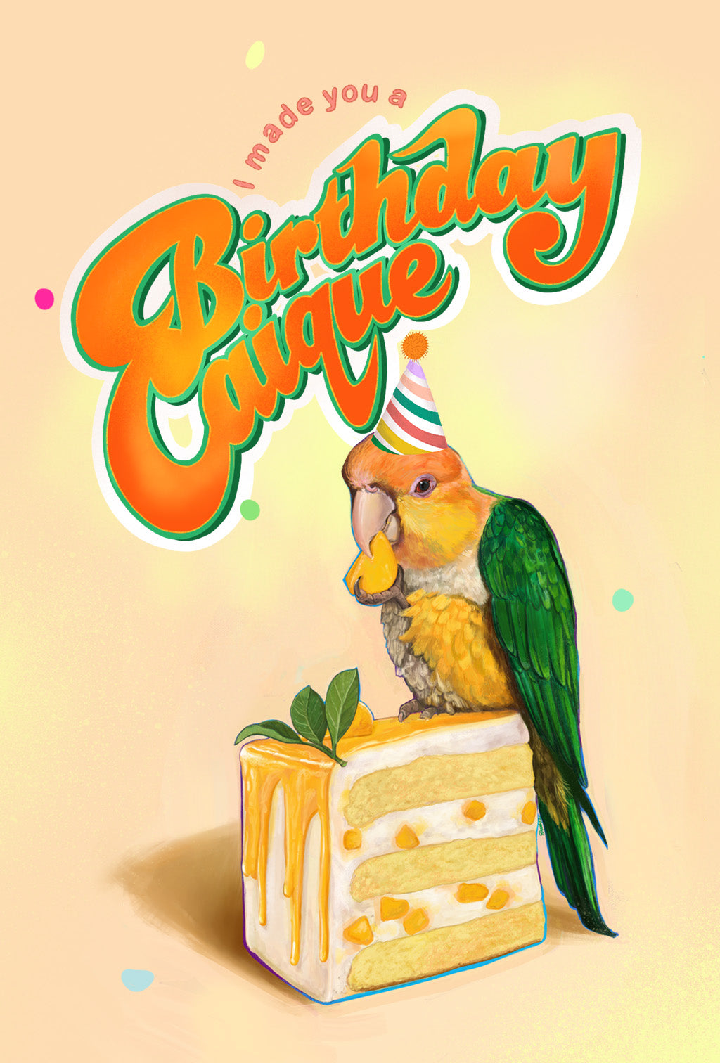 8424 Birthday Caique new card 