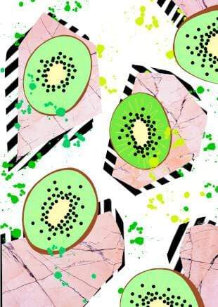 Kiwi Fruit Greeting Card