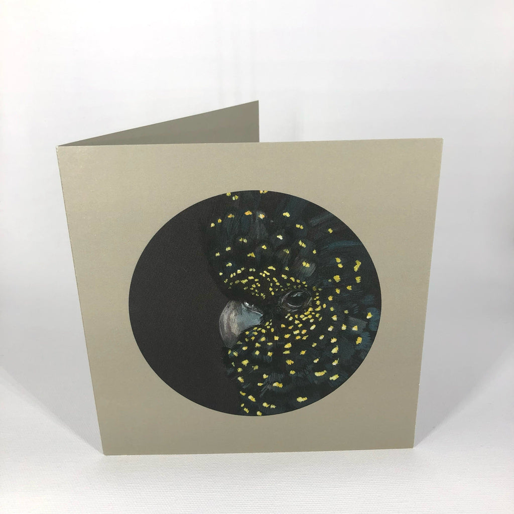 Black Cockatoo Greeting Card