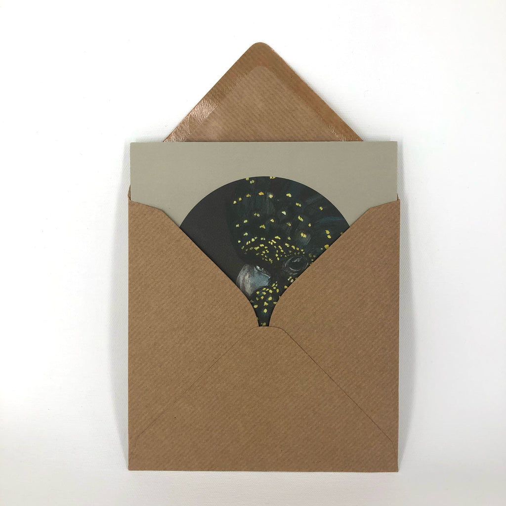 Black Cockatoo Greeting Card