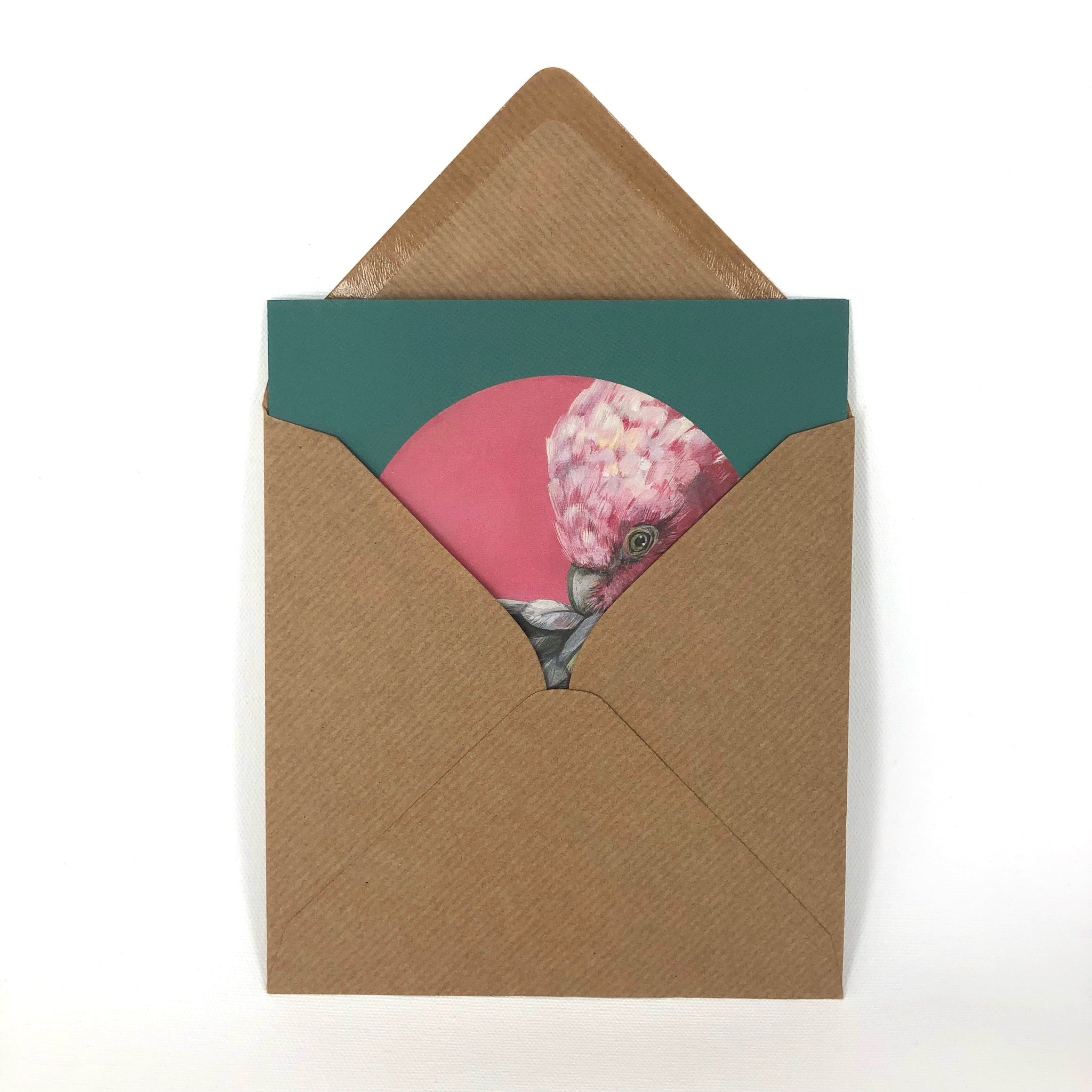 Pink Galah Greeting Card