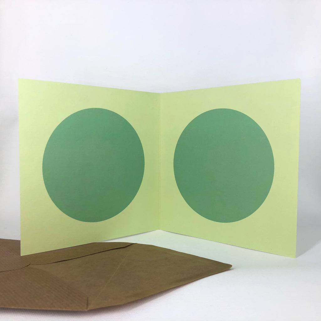 Green Budgie Greeting Card