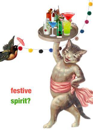 Festive Spirit Christmas Greeting Card