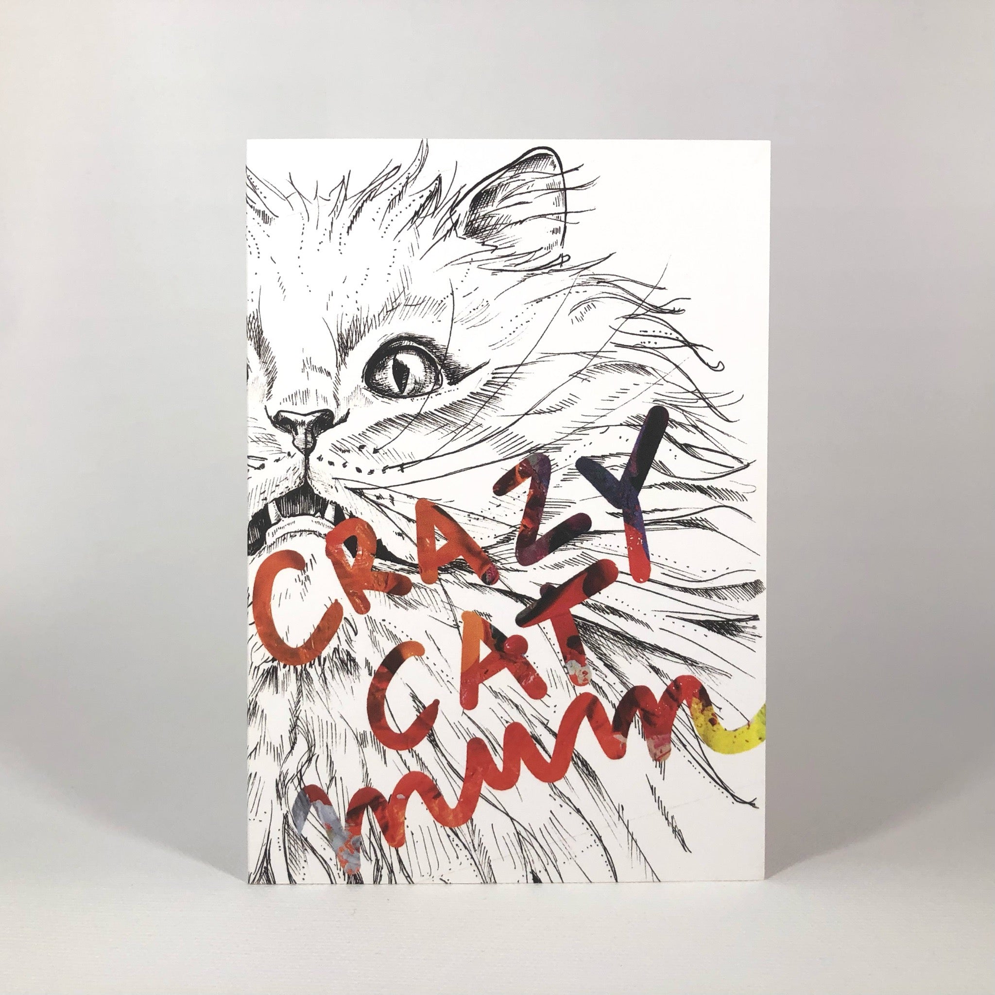 Crazy Cat Mum Greeting Card
