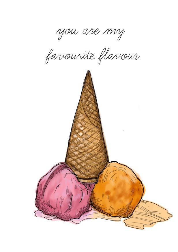 Favourite Flavour Greeting Card