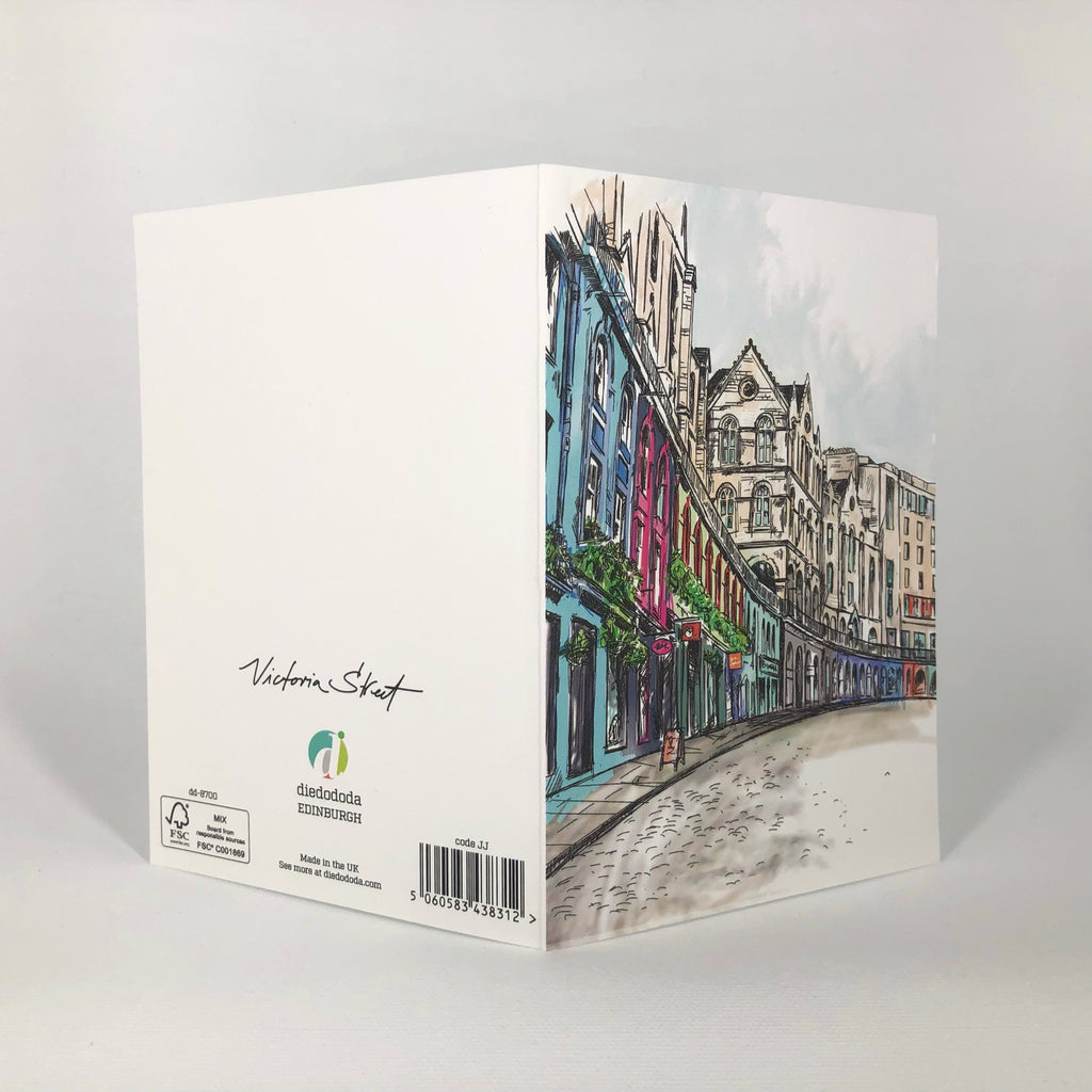 Victoria Street Edinburgh Greeting Card