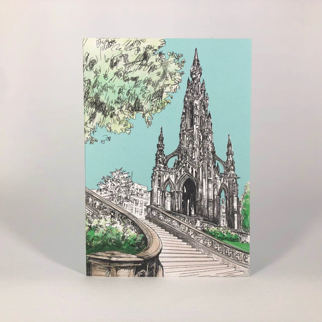 Scott Monument Edinburgh Greeting Card