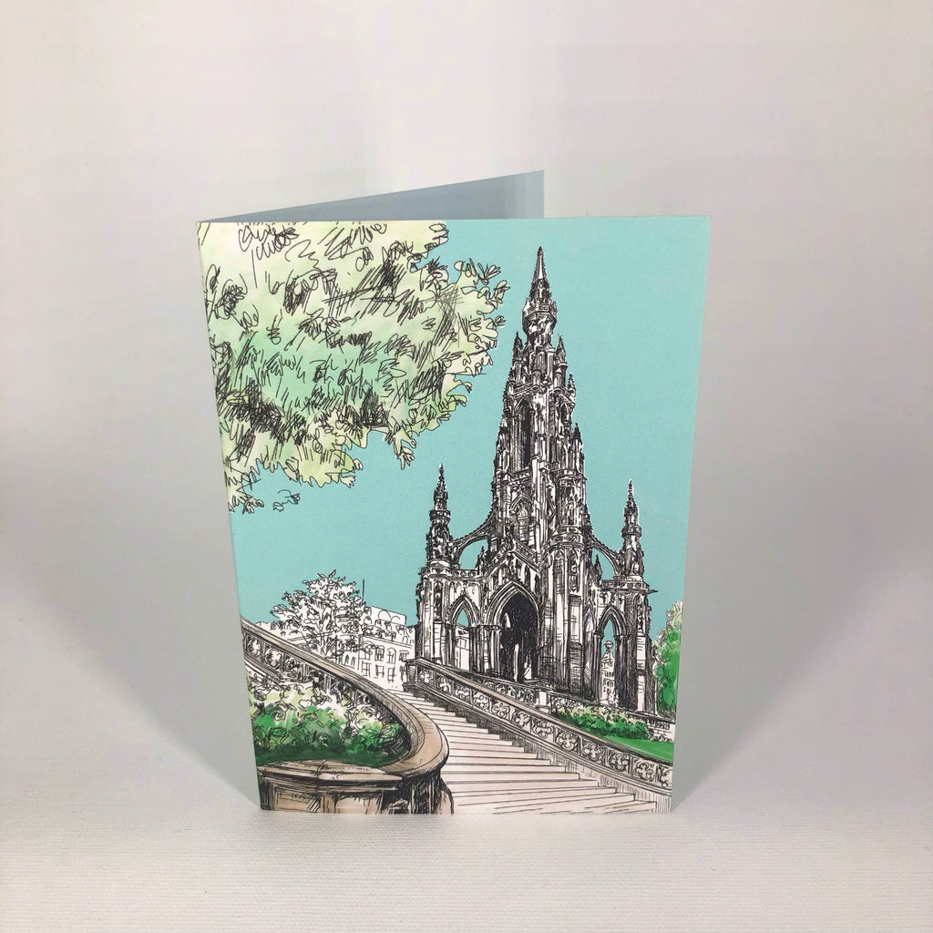 Scott Monument Edinburgh Greeting Card
