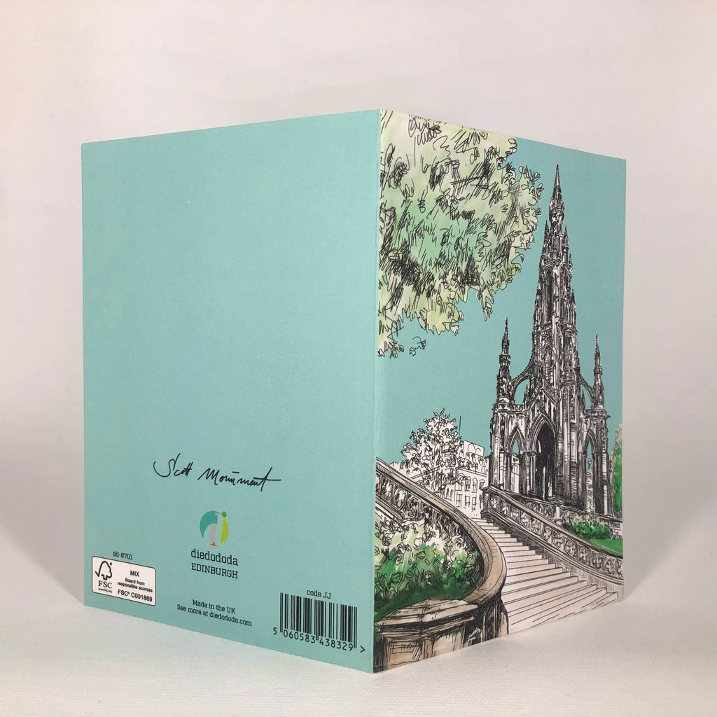 Scott Monument Edinburgh Greeting Card