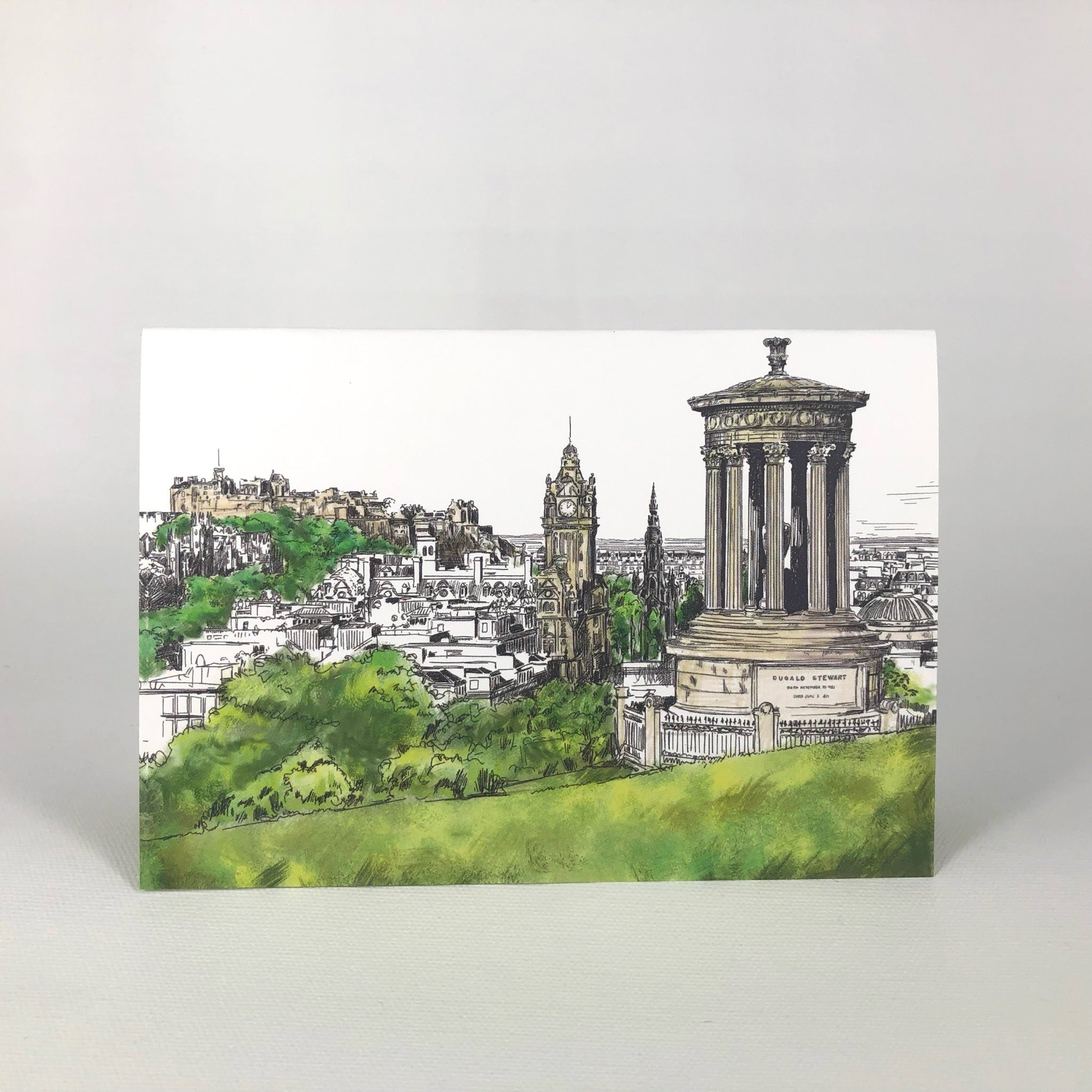 Calton Hill Edinburgh Greeting Card