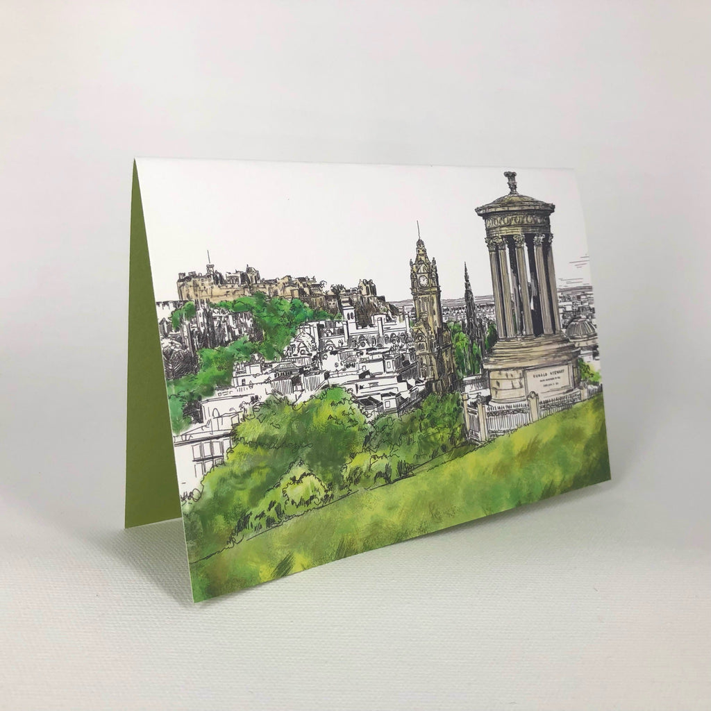 Calton Hill Edinburgh Greeting Card