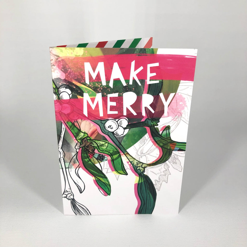 Motley Blooms - Make Merry Greeting Card