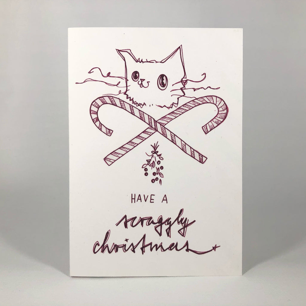 Have A Scraggly Christmas Greeting Card