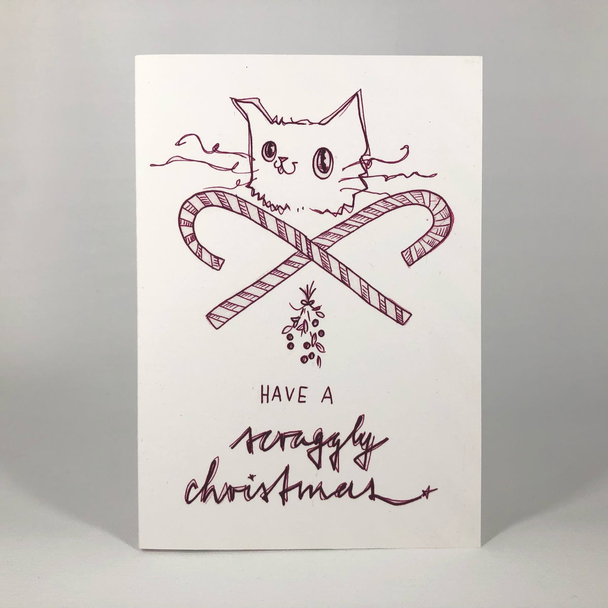 Have A Scraggly Christmas Greeting Card