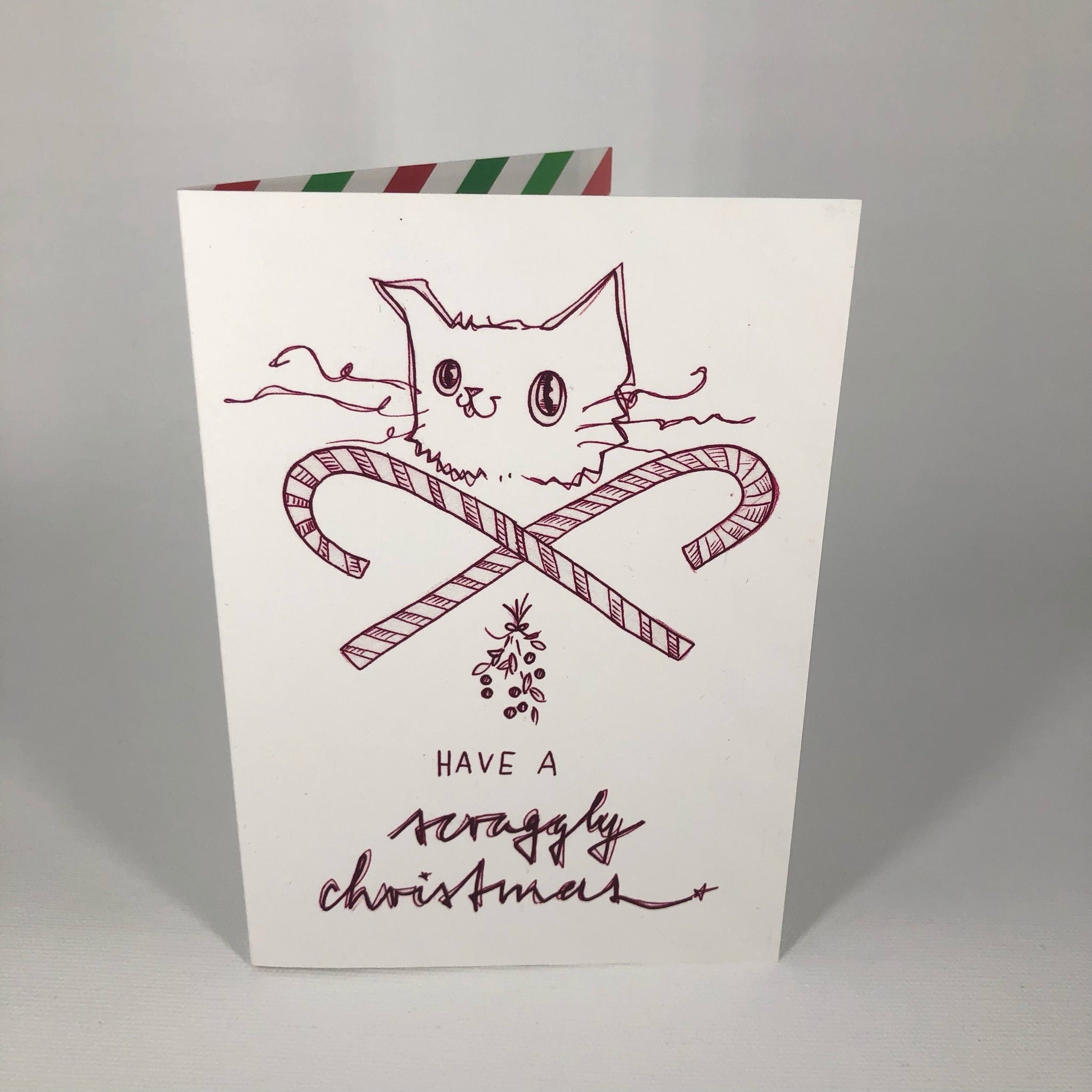 Have A Scraggly Christmas Greeting Card