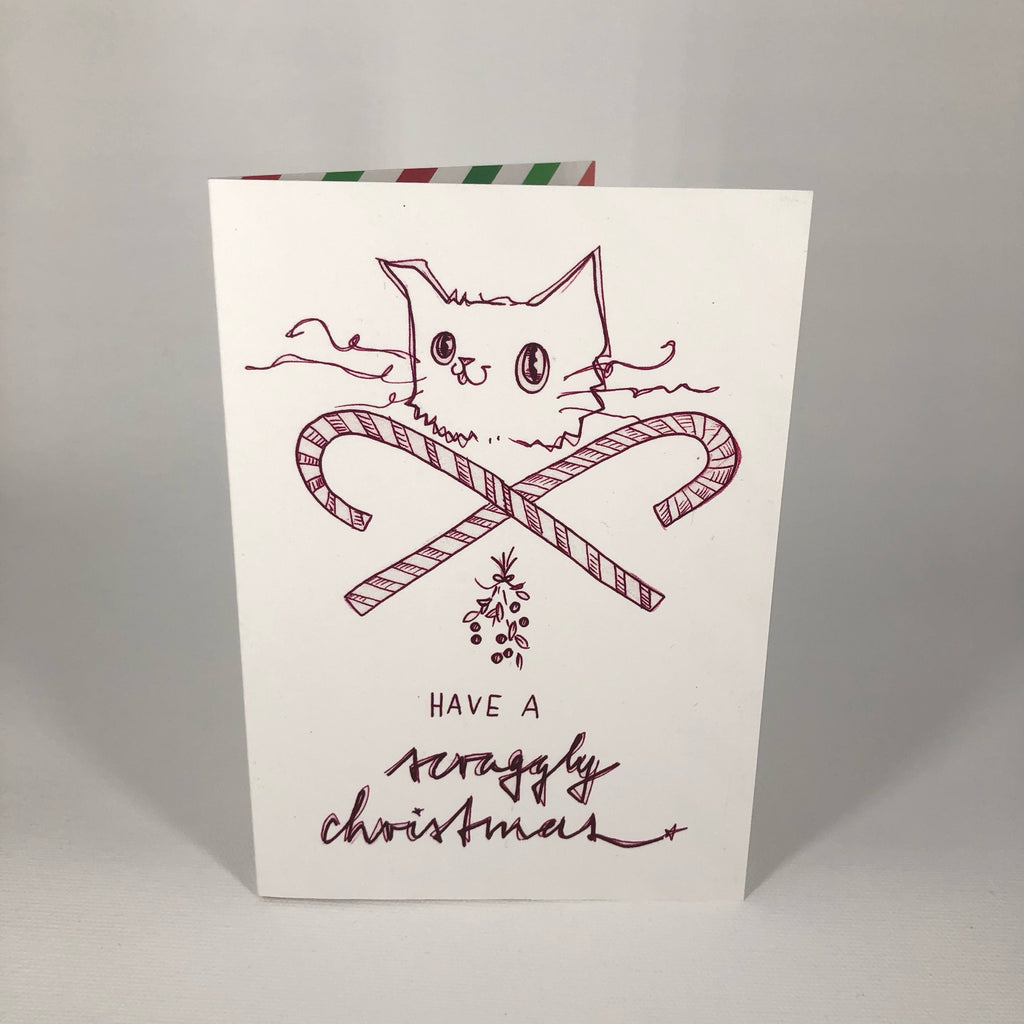 Have A Scraggly Christmas Greeting Card
