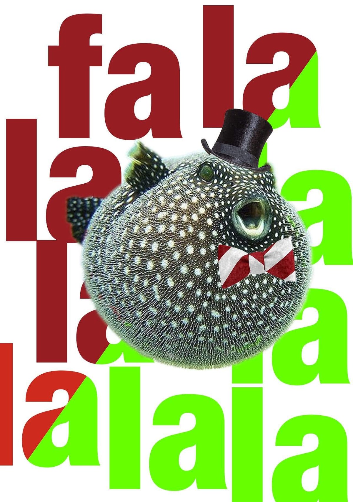 Fa La La La La Christmas Greeting Card
