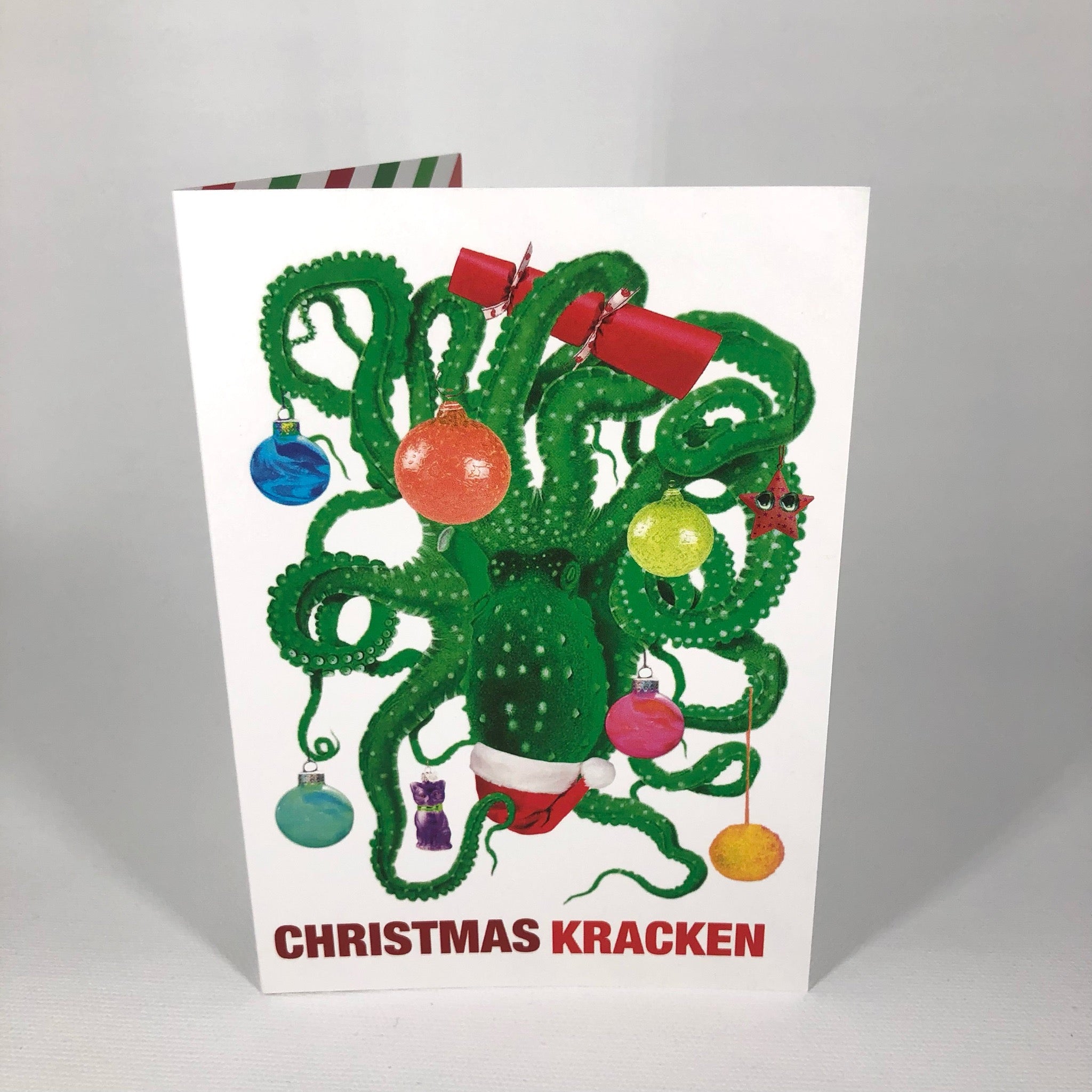 Christmas Kracken Greeting Card
