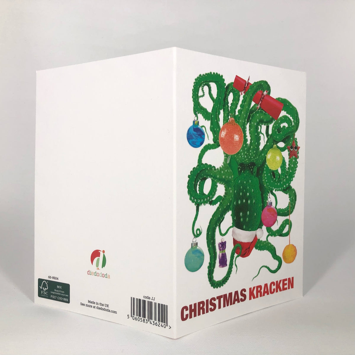 Christmas Kracken Greeting Card