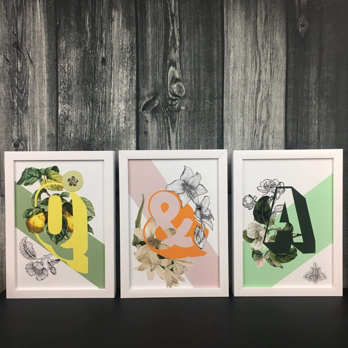 Botanical Alphabet A A2 Print