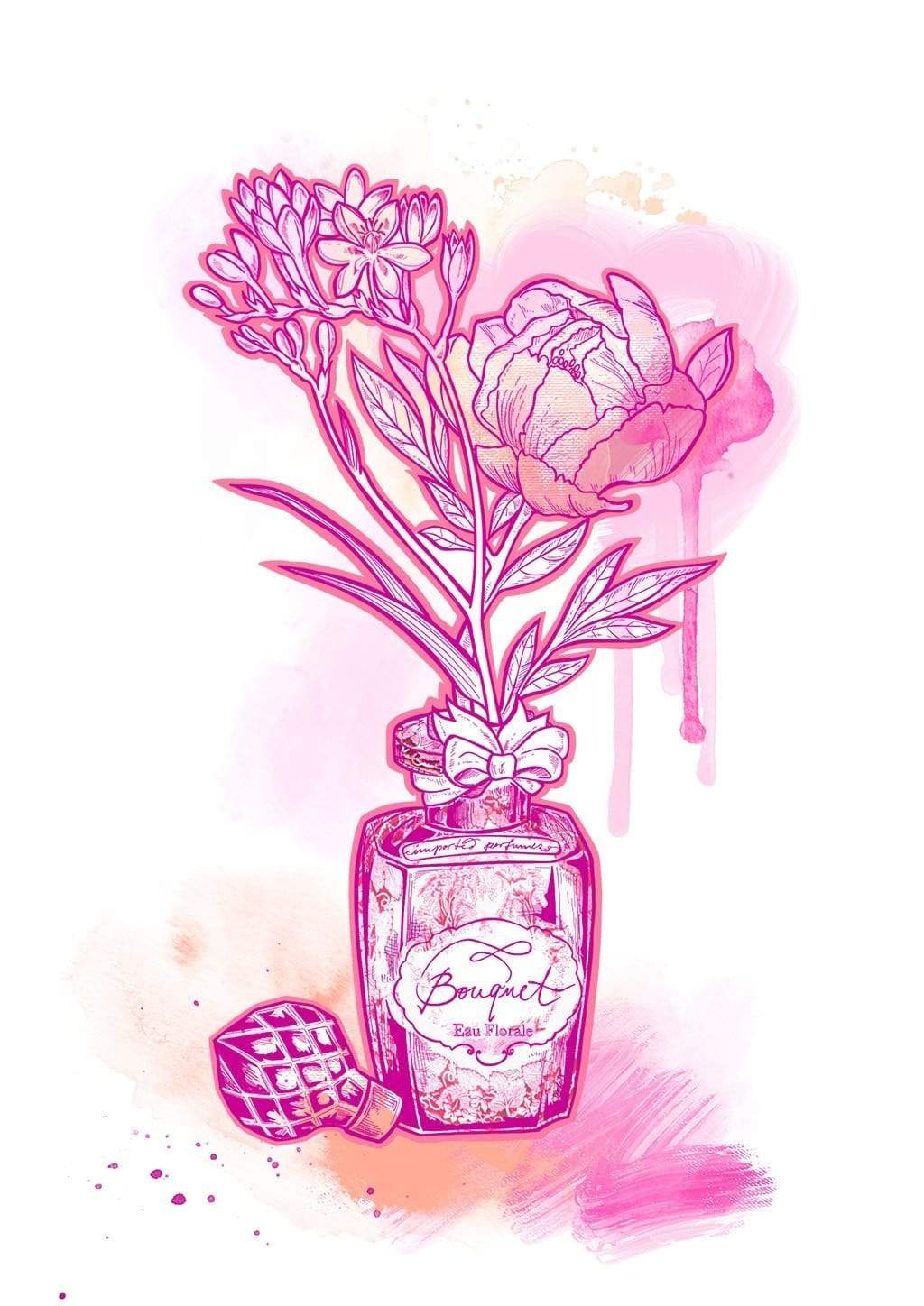 Bouquet Rose Matte Art Print