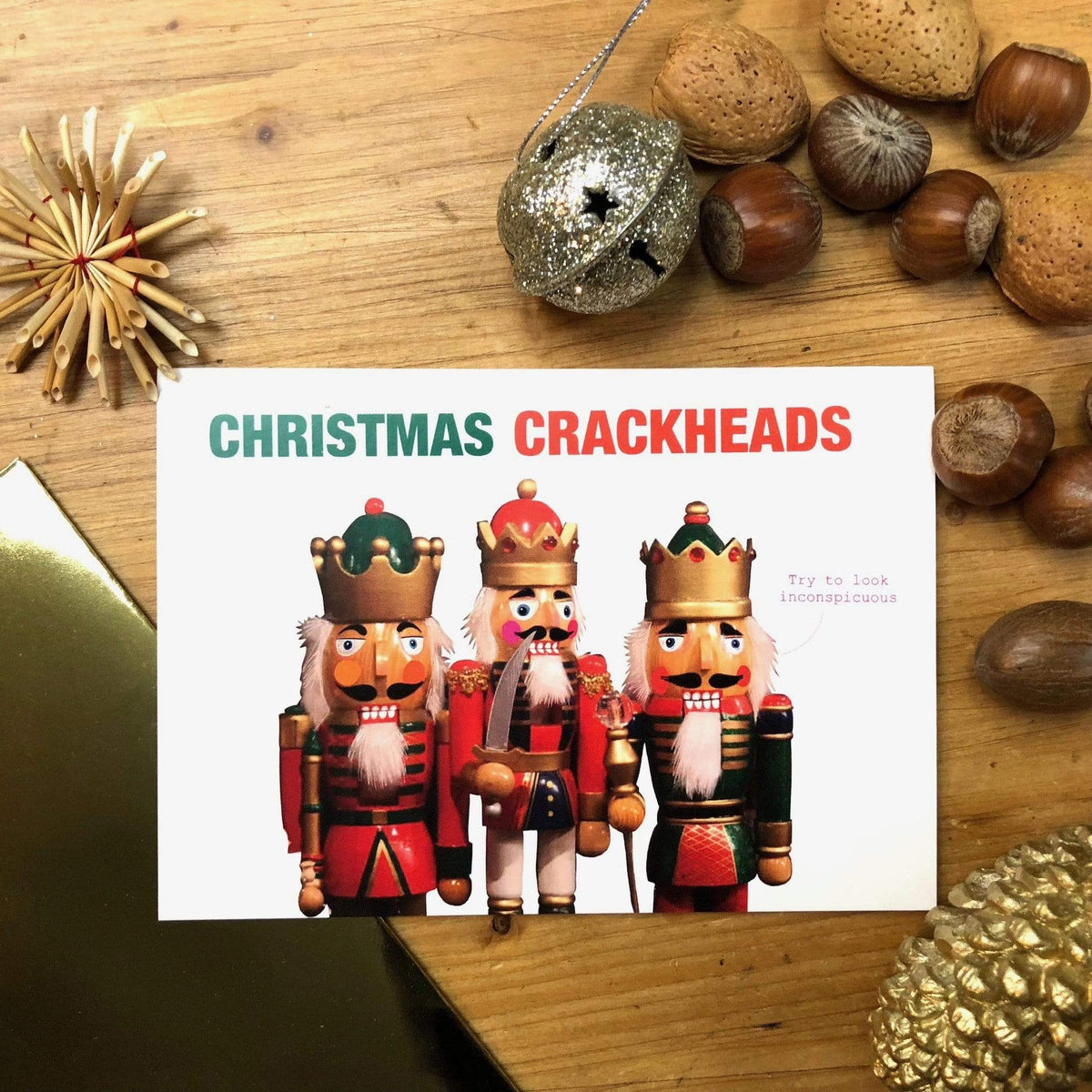 Christmas Crackheads Greeting Card