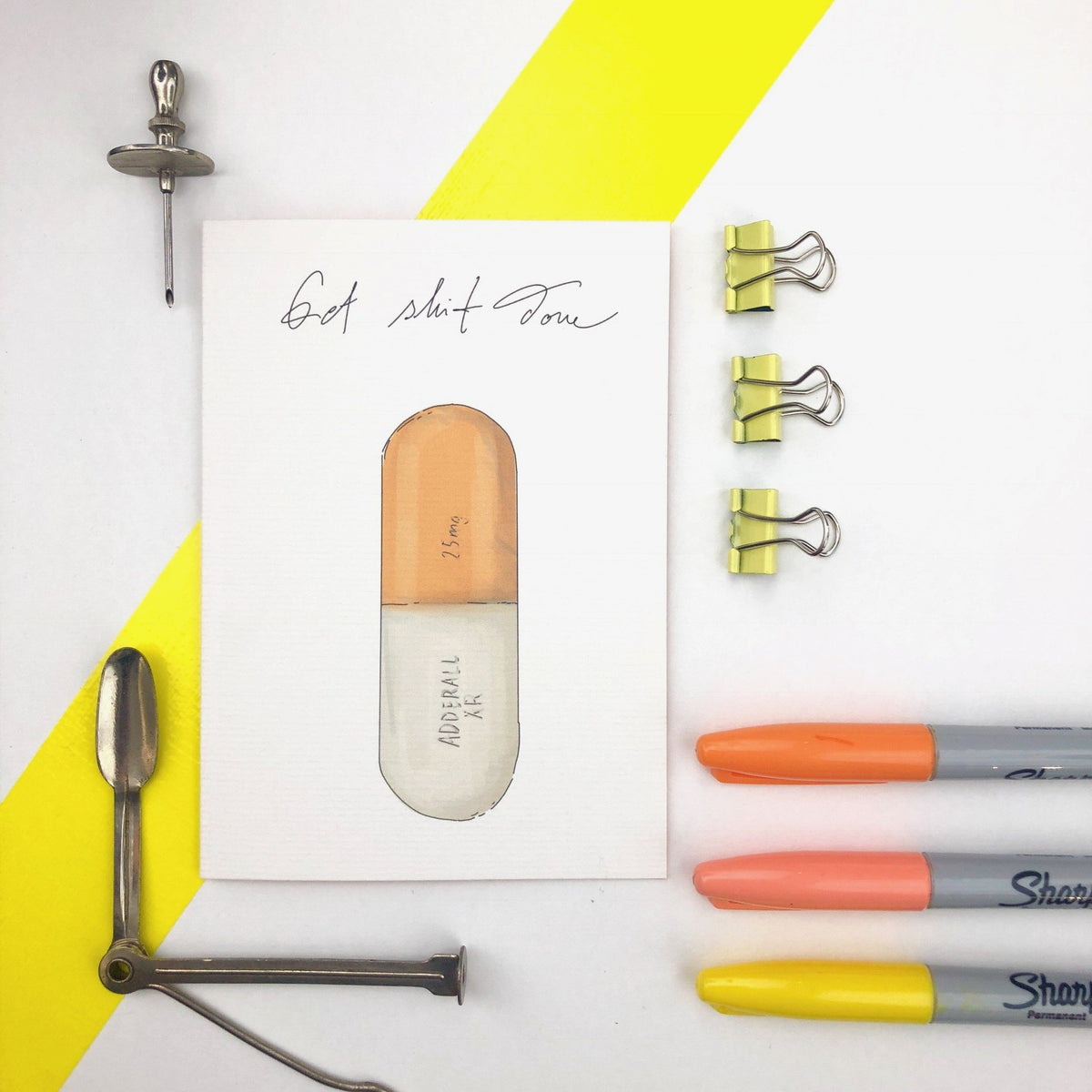 Get Shit Done Greeting Card