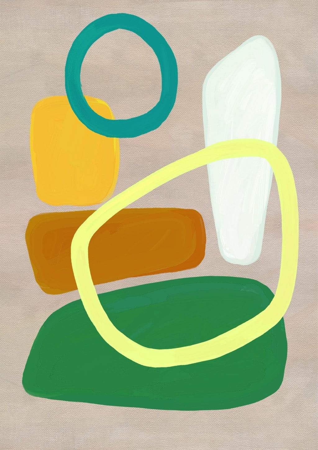 978 Pebble Dash Green  Abstract Wall Art