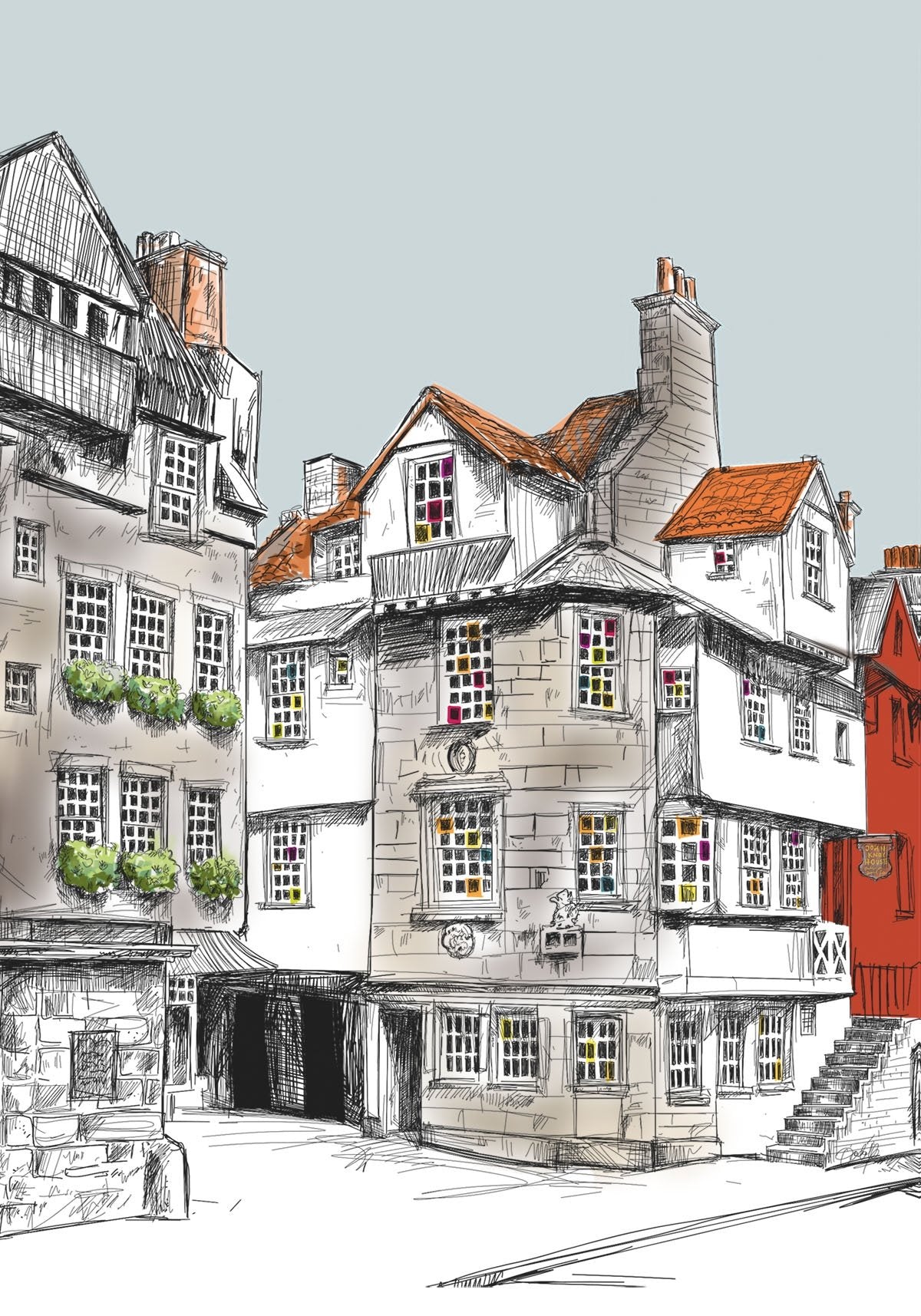 John Knox House Edinburgh Greeting Card - (Trade Pack 6)