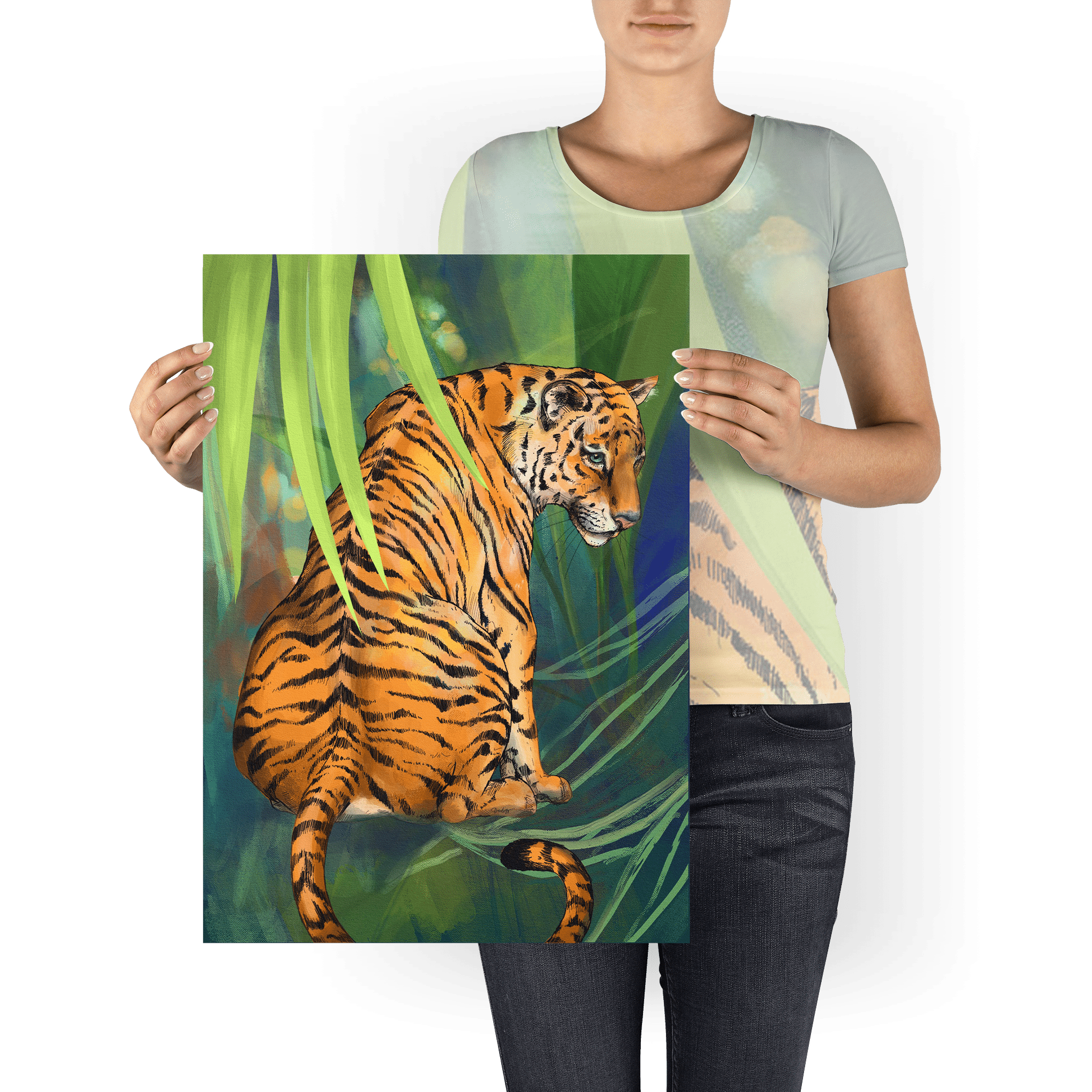 Jungle Stripes Giclée A2 Print