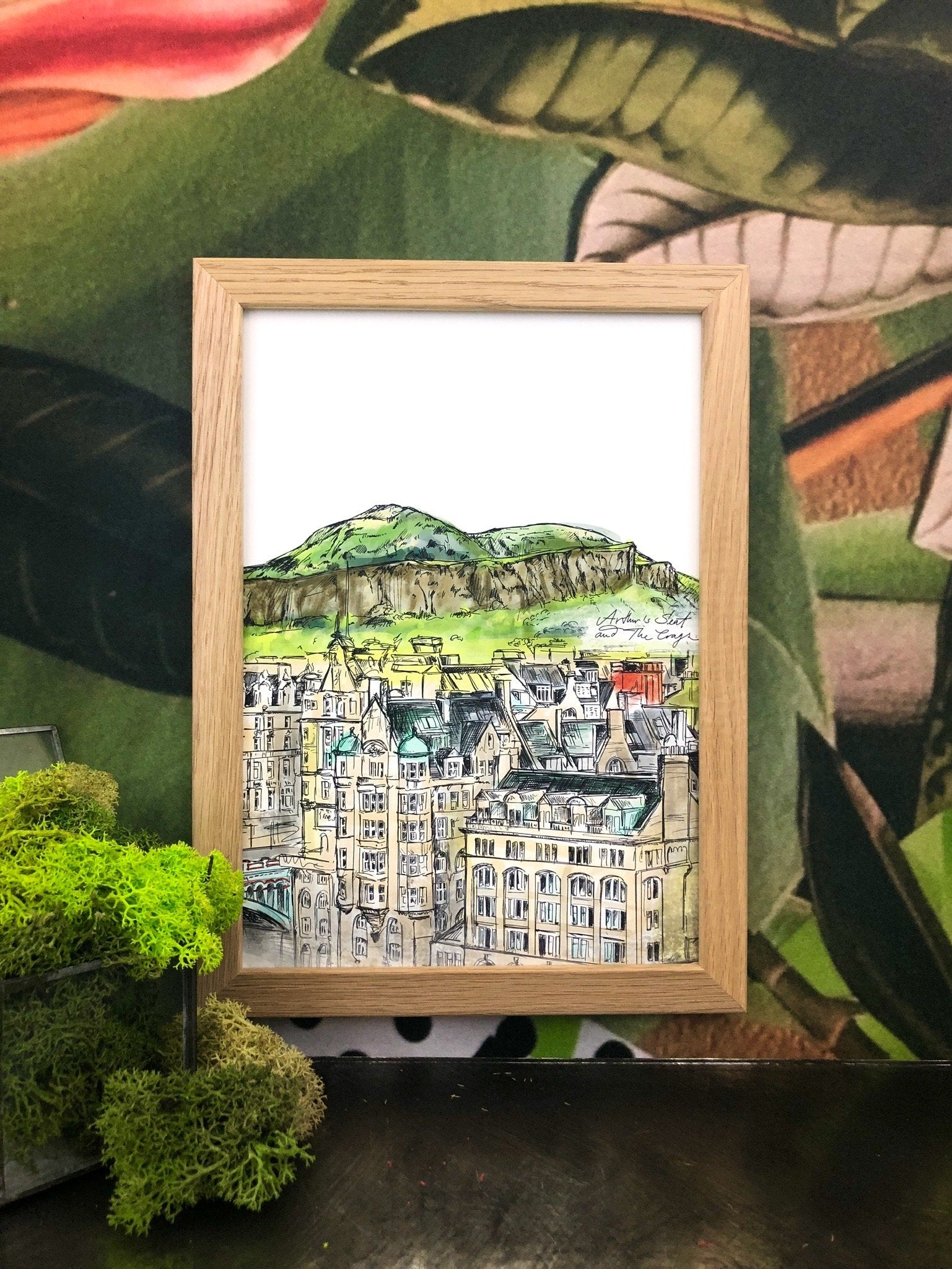 Arthurs Seat & The Crags A2 Print