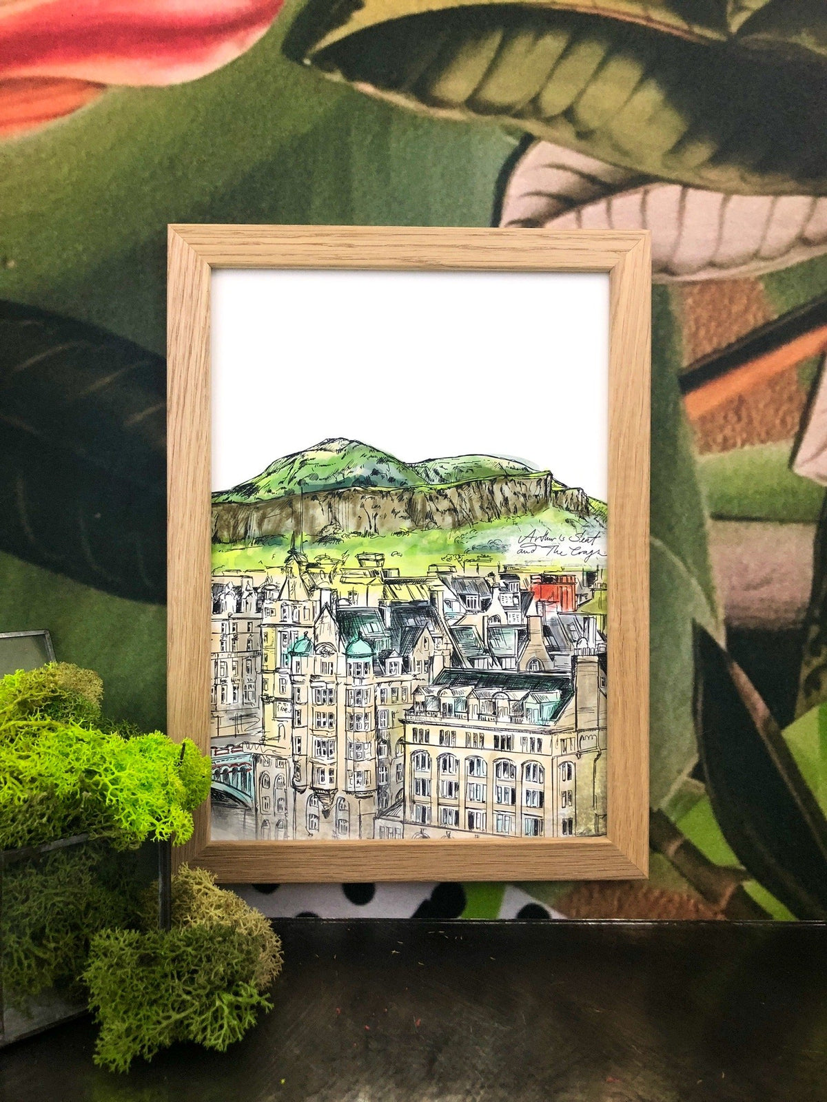 Arthurs Seat & The Crags A4 Print