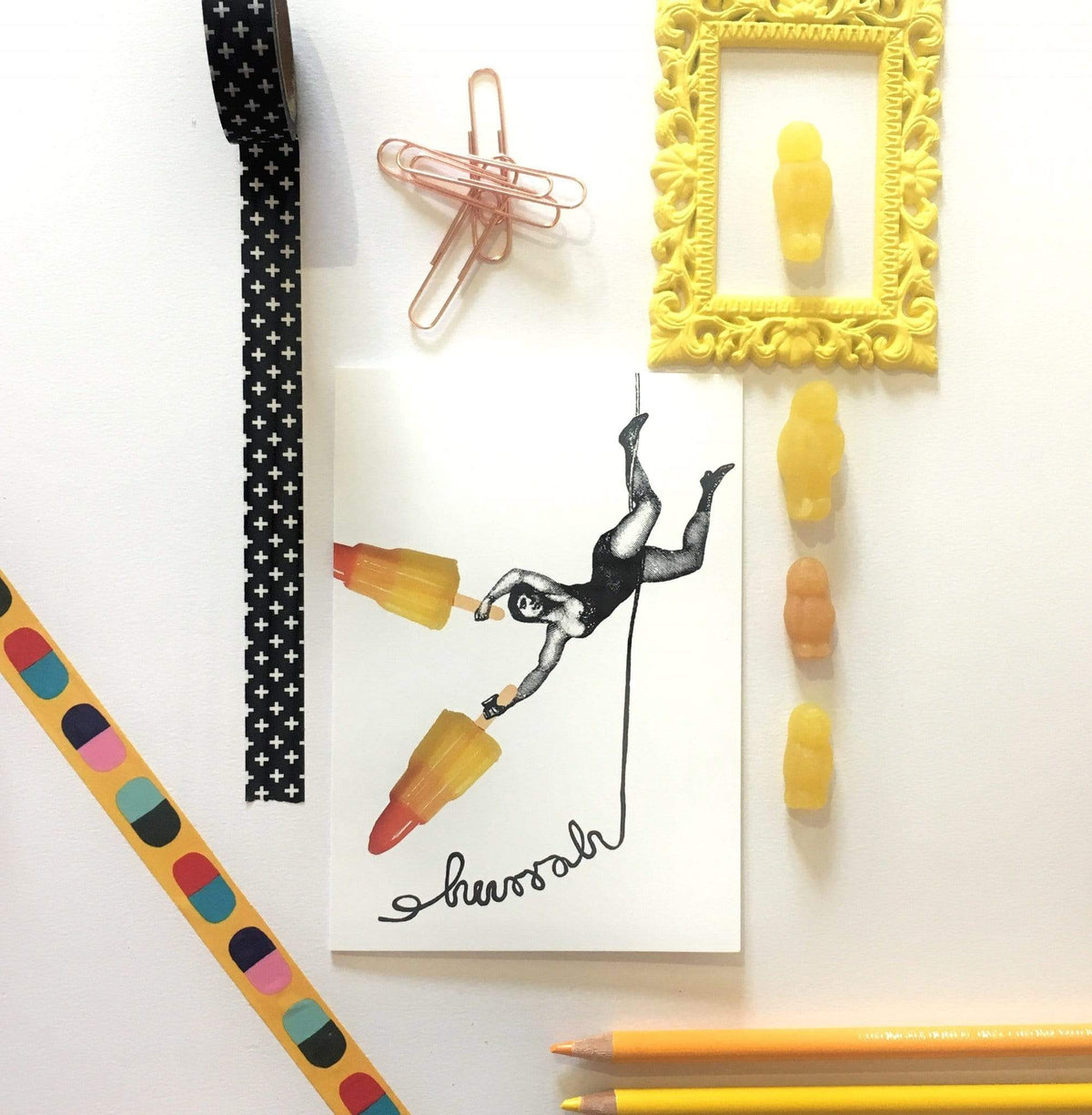 Hurrah Ice Lolly Greeting Card