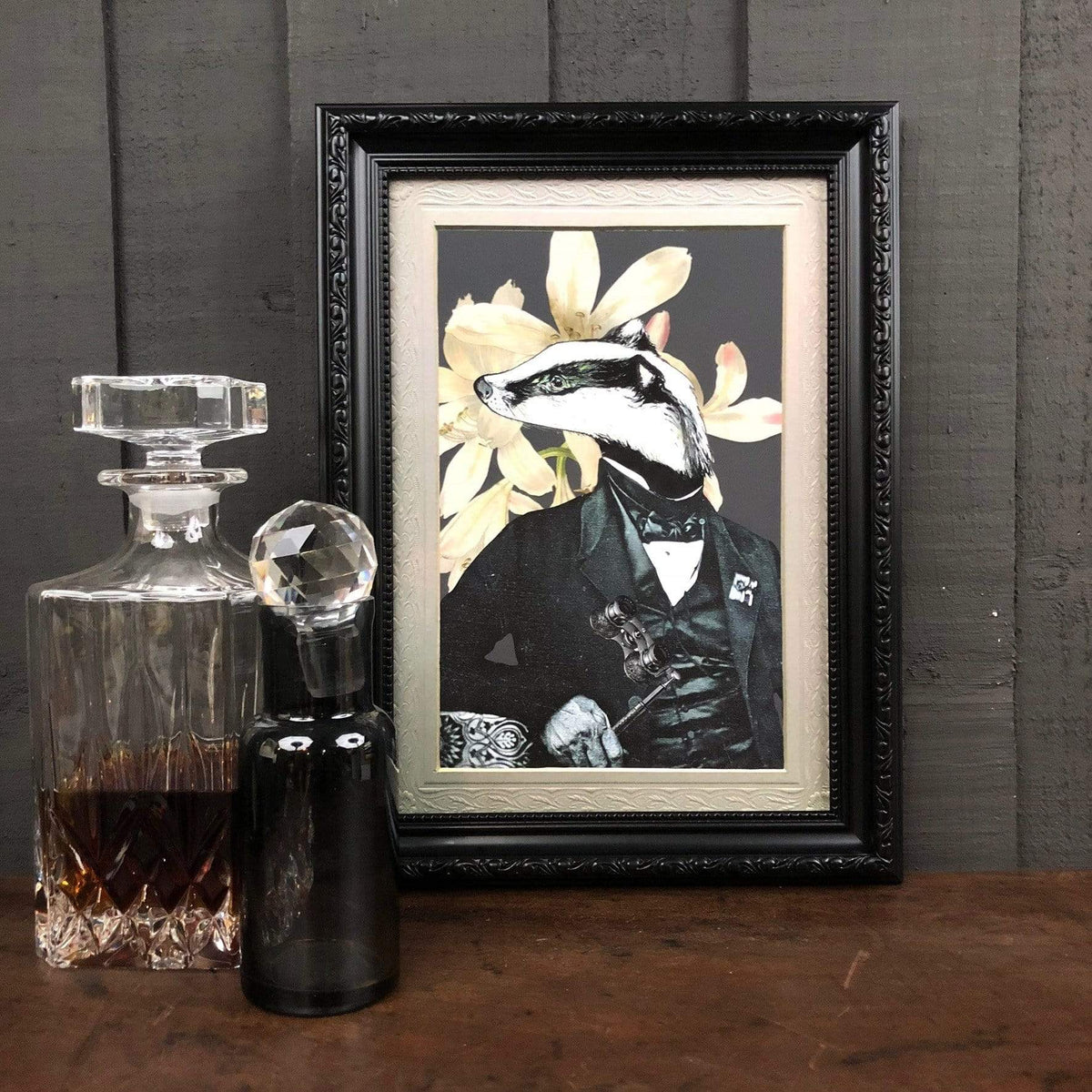 Badger In A Suit A2 Print