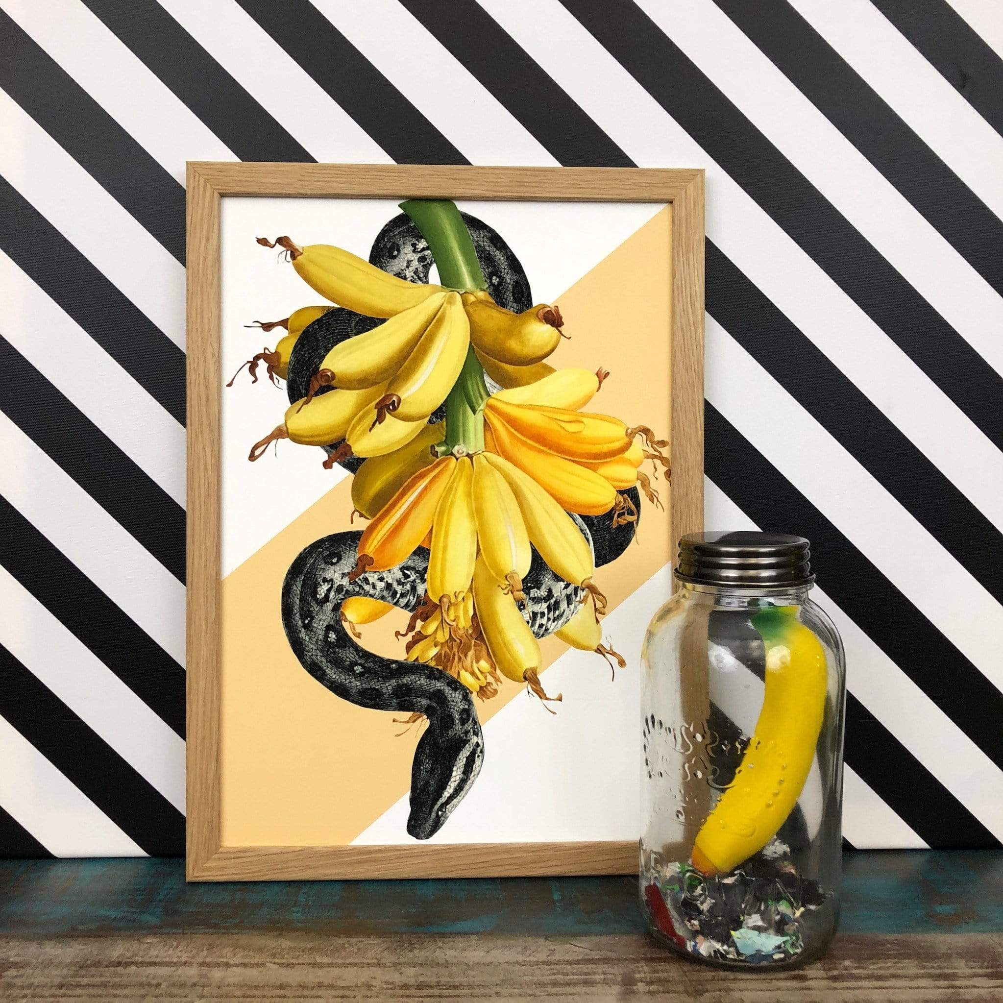 Banana Snake A3 Print