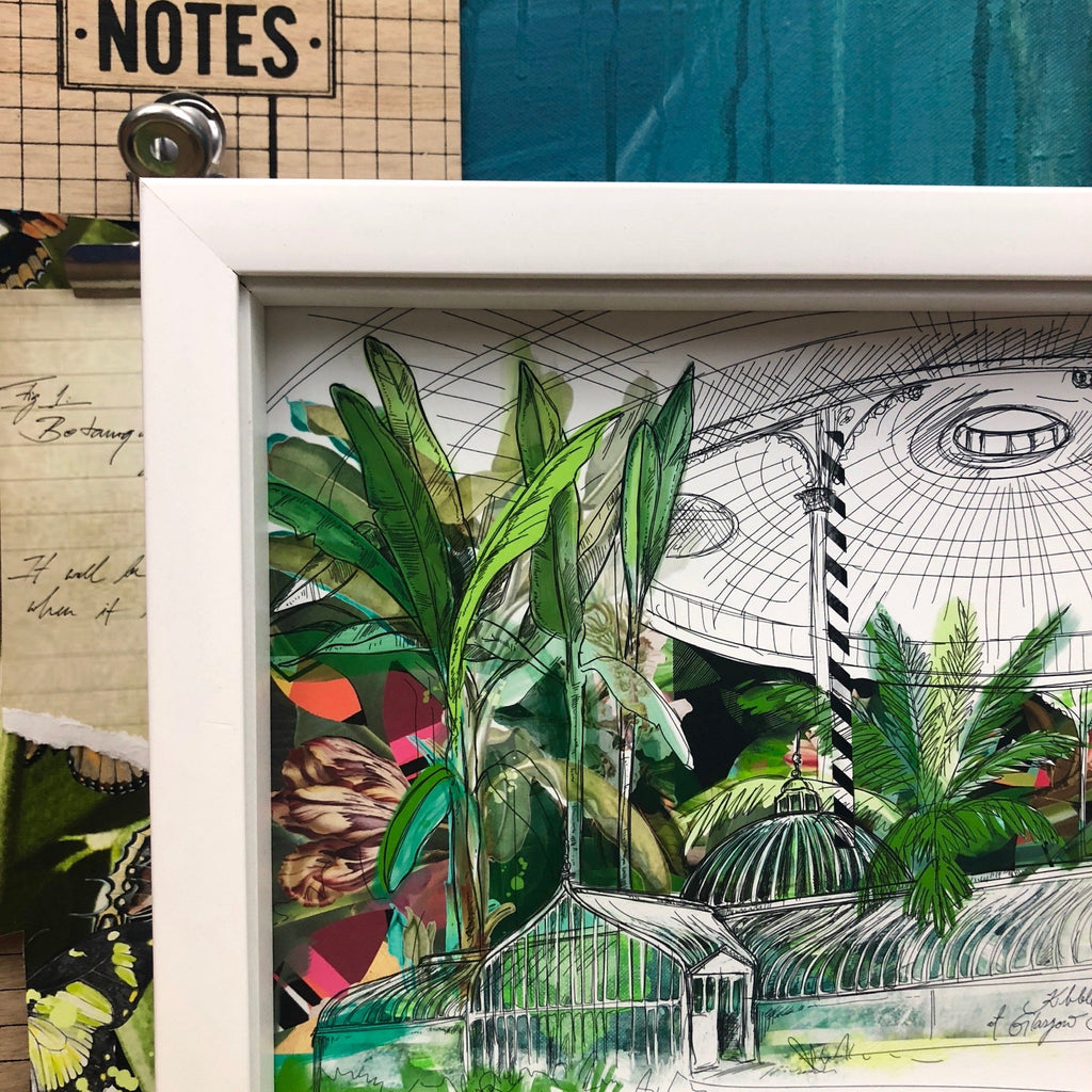 Kibble Palace of Glasgow Botanic Gardens A3 Print