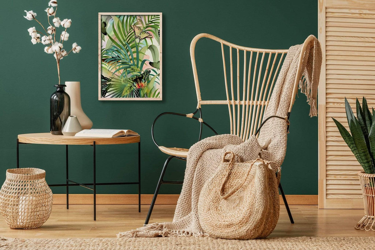 A relaxed tranquil reading chair
