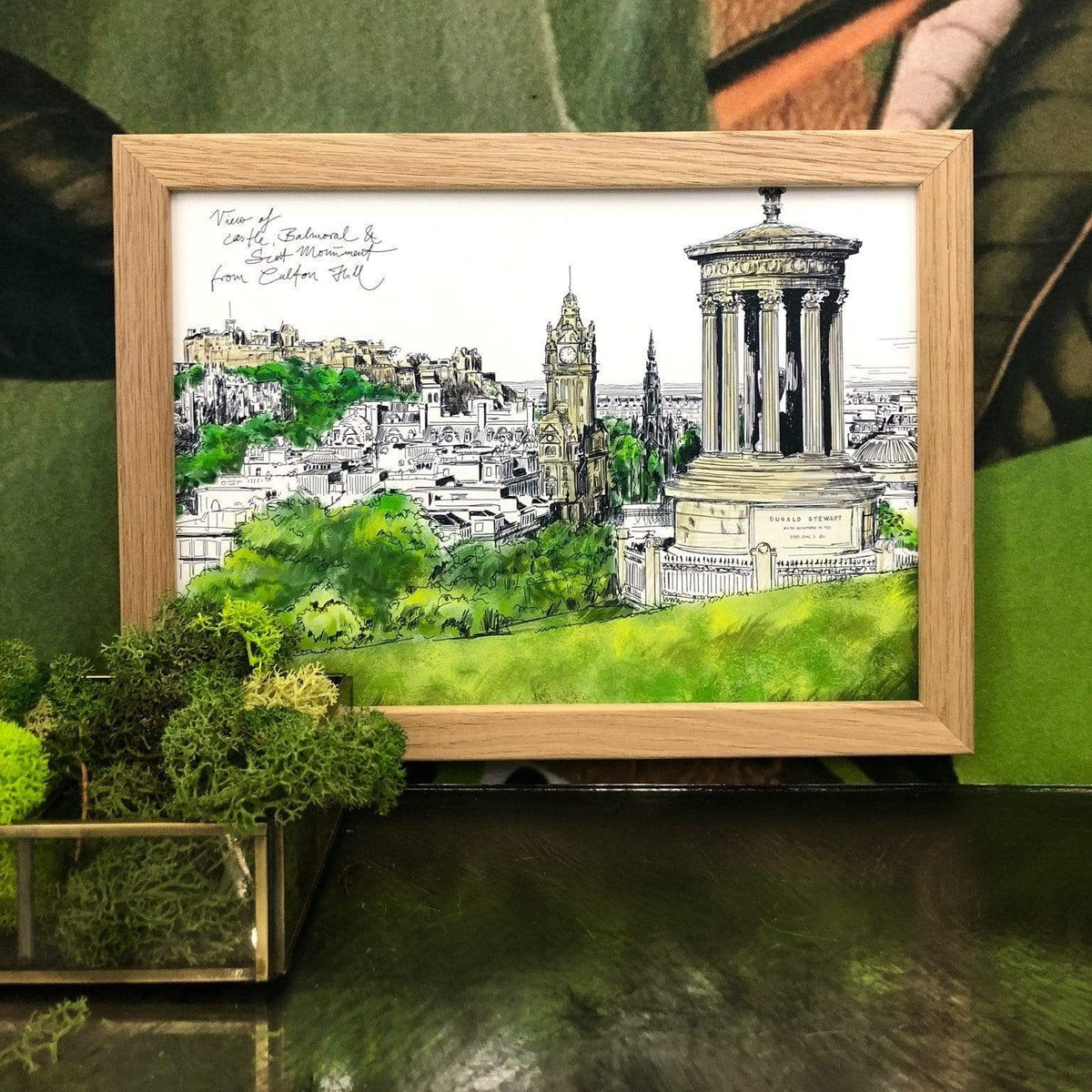 Calton Hill Edinburgh A4 Print