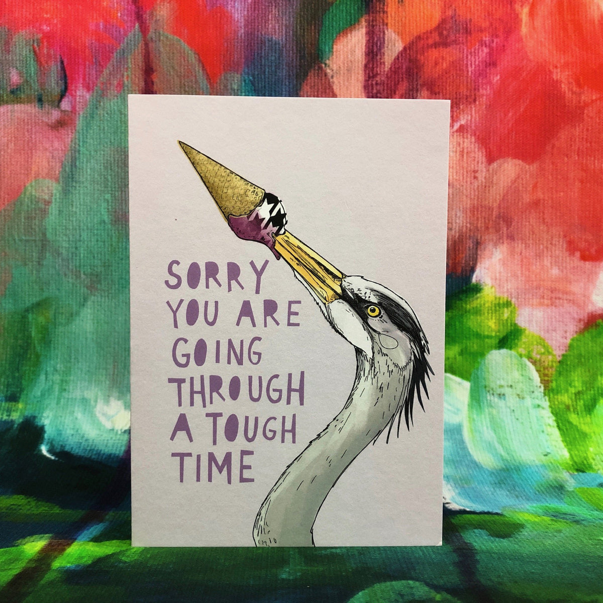 Ice Ice Beaky - Tough Time Greeting Card