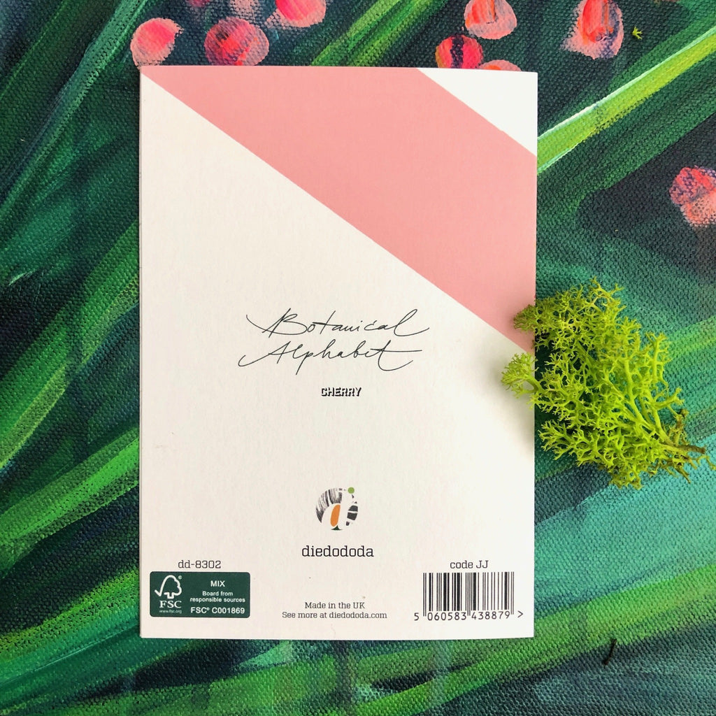 Botanical Alphabet C Greeting Card
