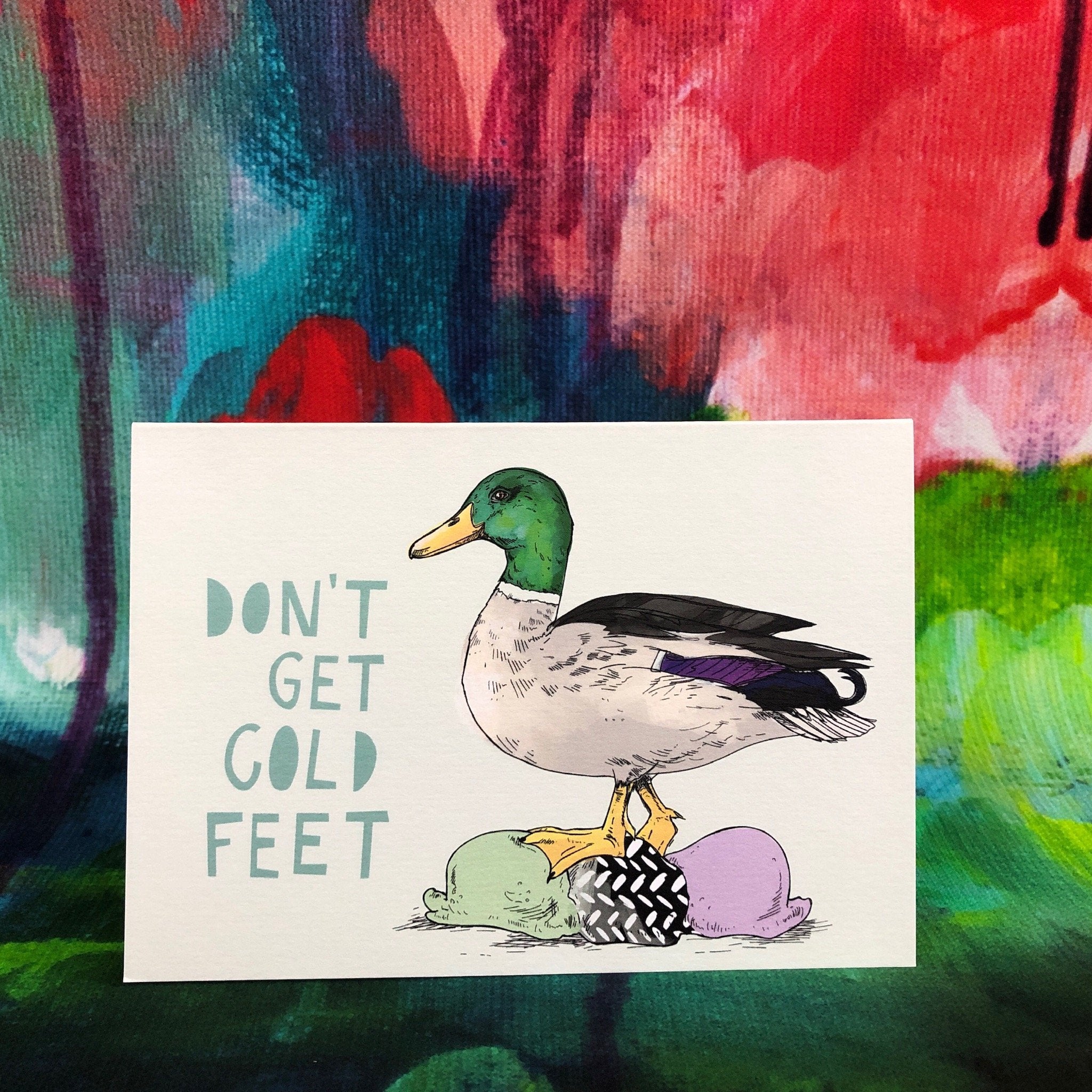 Ice Ice Beaky - Cold Feet Greeting Card
