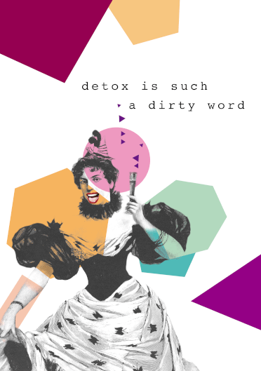 Detox is Such a Dirty Word Greeting Card