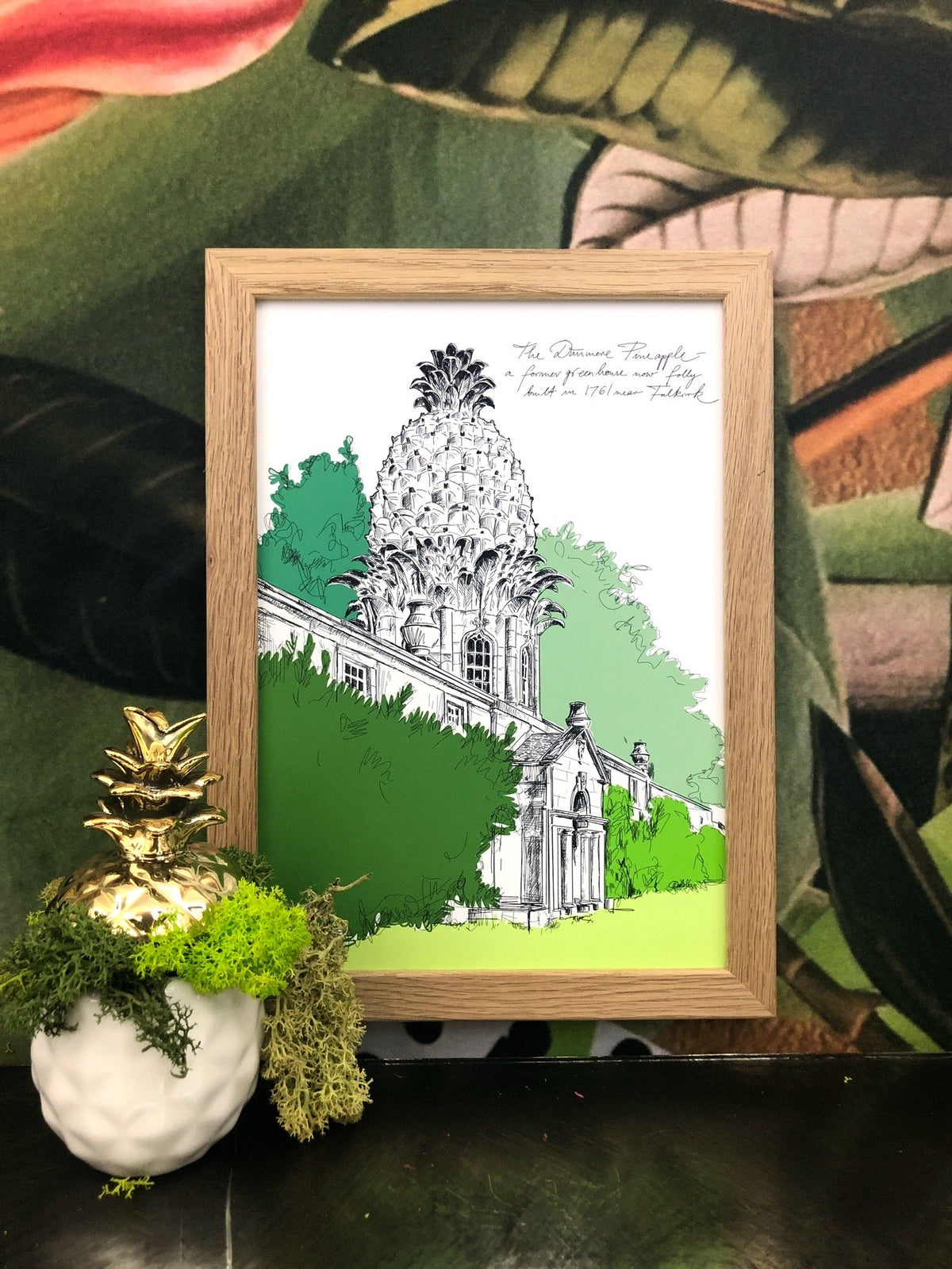 Dunmore House Pineapple A3 Print