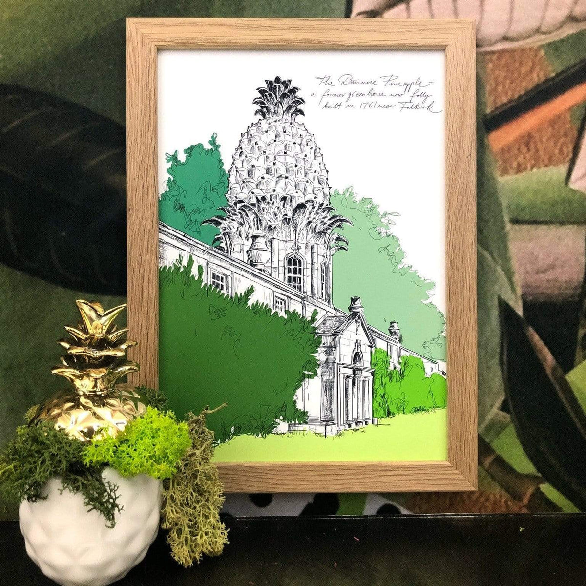 Dunmore House Pineapple A4 Print