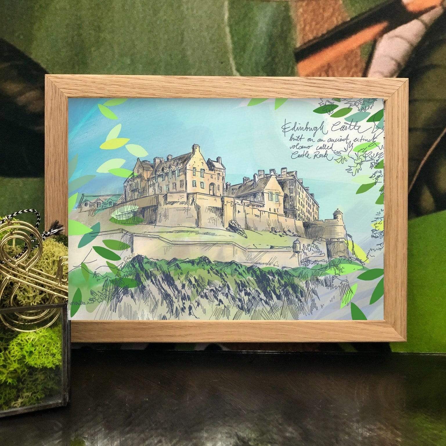 Edinburgh Castle A4 Print
