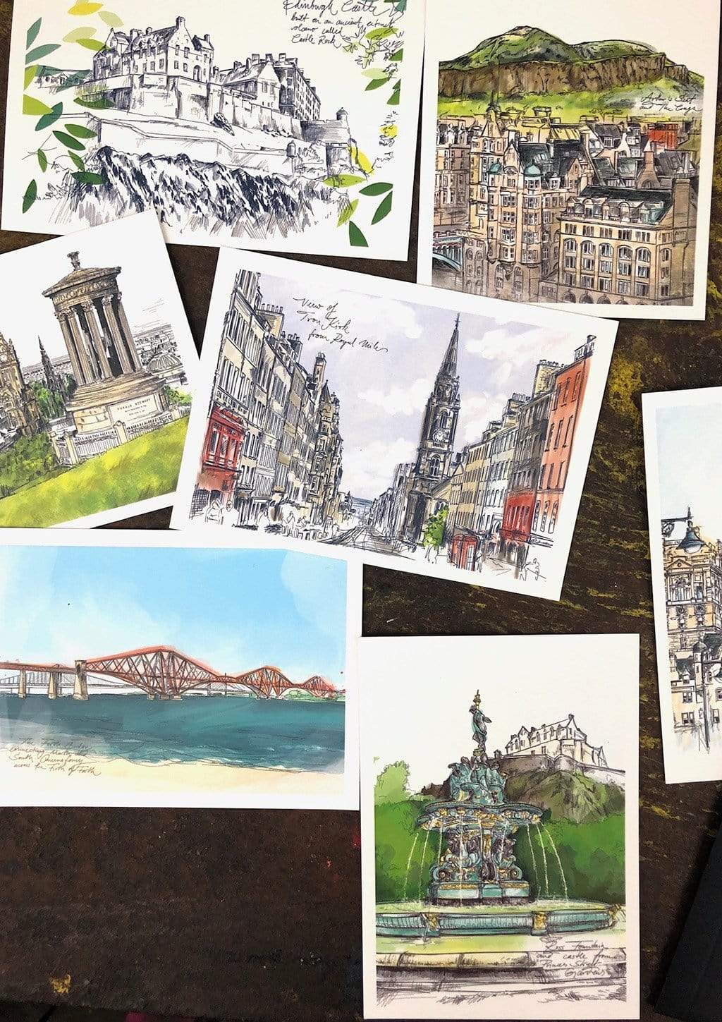 Enchanting Edinburgh Mini Art Print Set