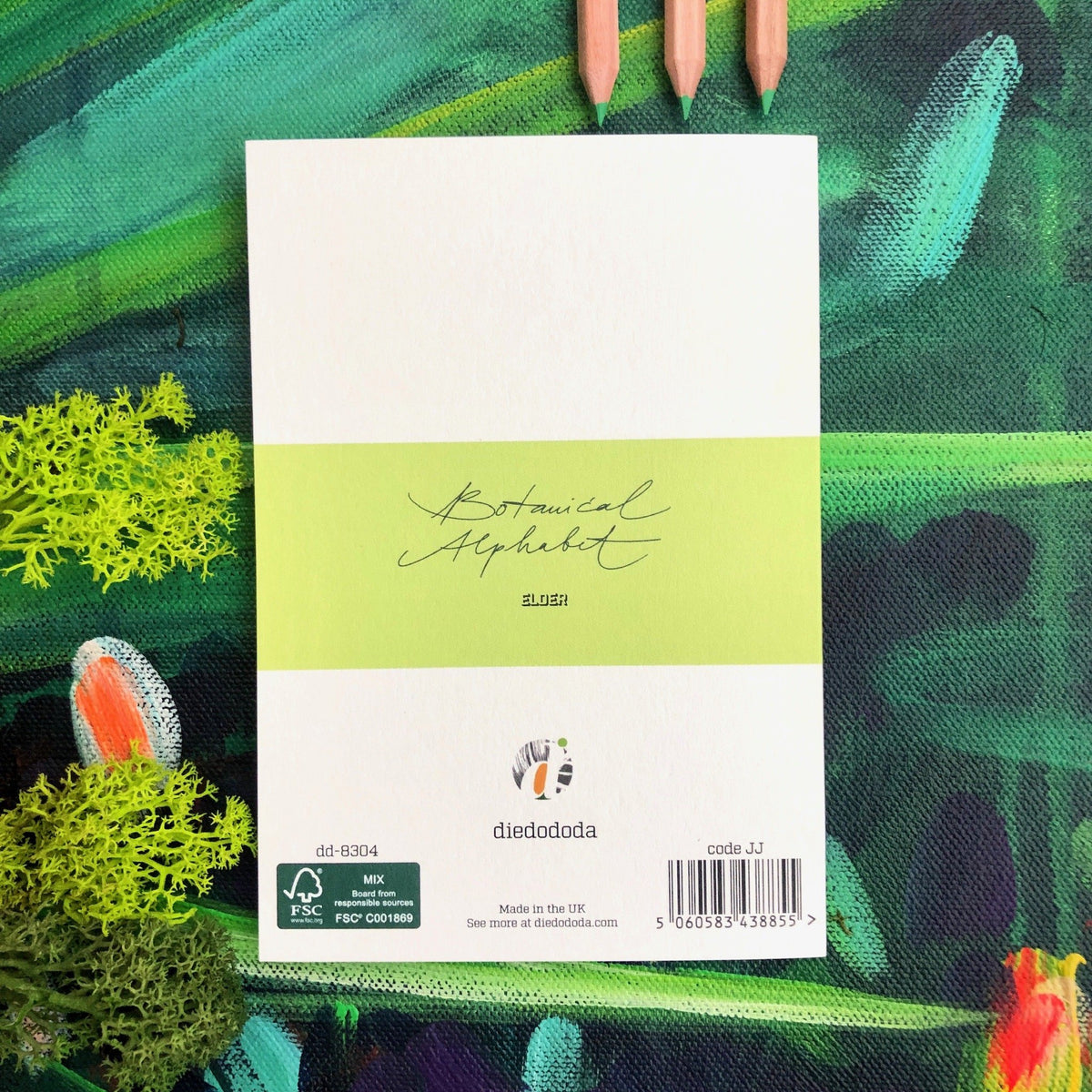 Botanical Alphabet E Greeting Card